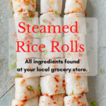 Steamed Rice rolls made with cake flour