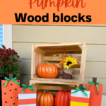 DIY Fall pumpkin wood block