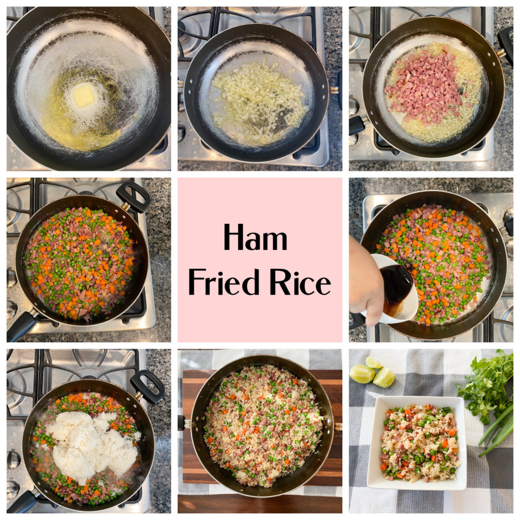 How to make ham fried rice. 