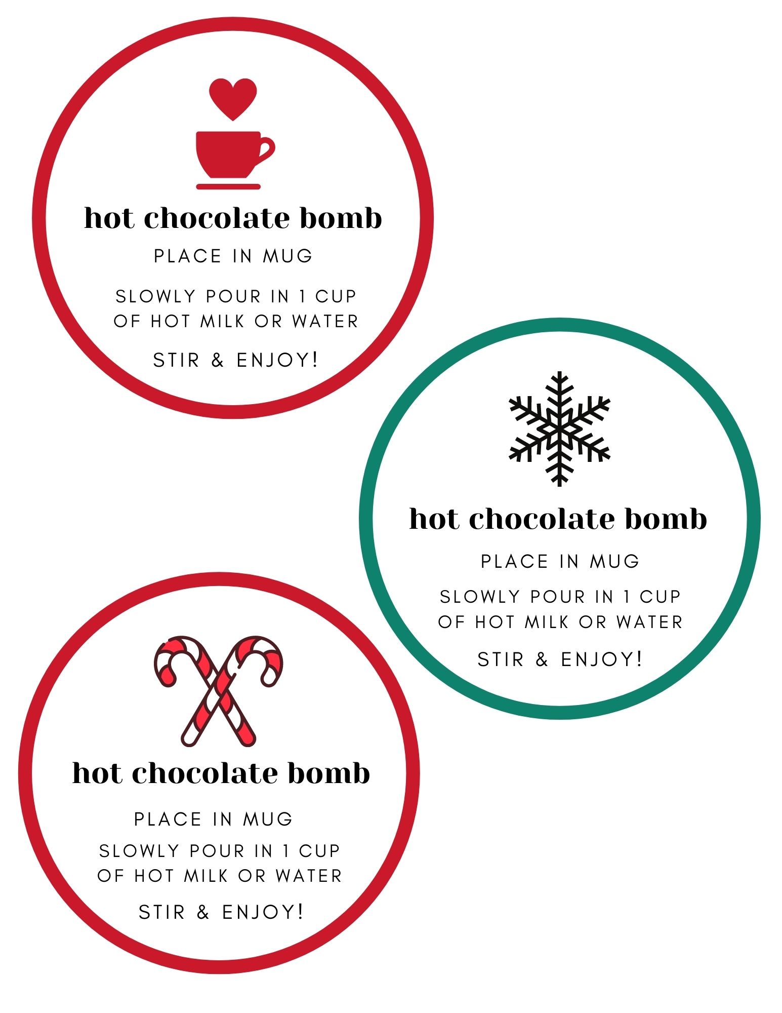 Chocolate Bomb Instructions Printable