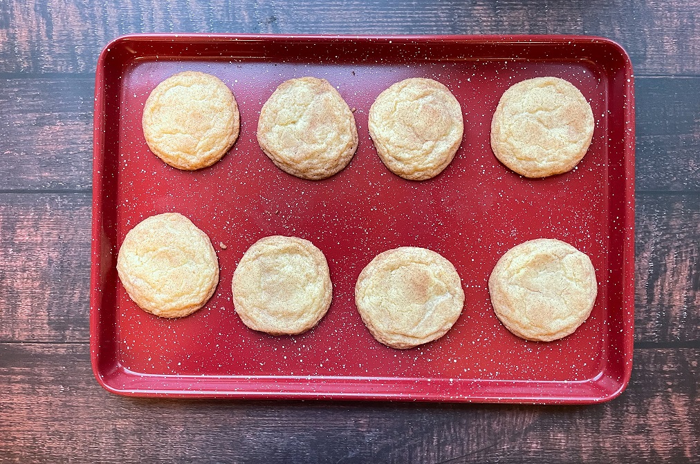 Baked snickerdoodle cookies 