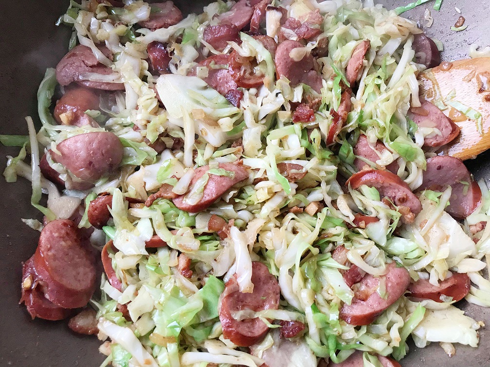 Kielbasa Sausage and Cabbage Stir-Fry – Our Little Nook