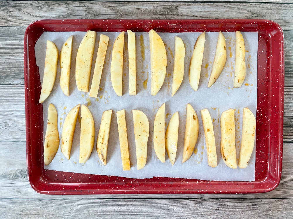 Uncooked oven-bake French Fries 